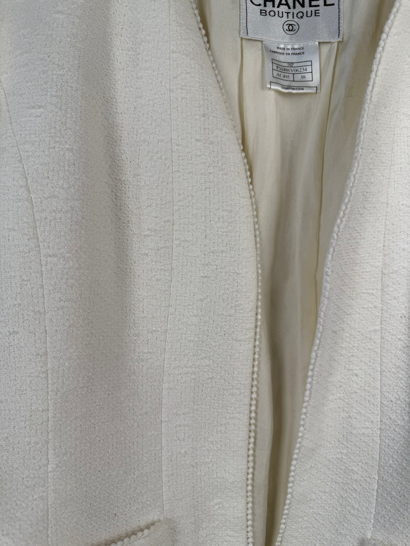 Chanel tweed tripple set white spring collection 1998