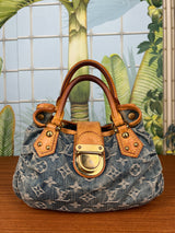 Louis Vuitton monogram denim pleaty bag