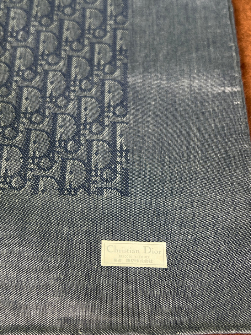 Christian Dior handkerchief/scarf monogram blue