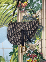 Christian Dior saddle bag blue