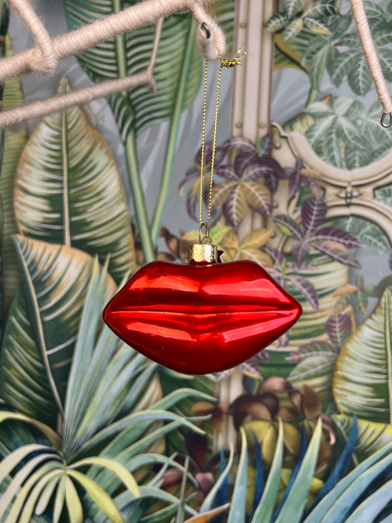 Vondels Ornament glass red lip