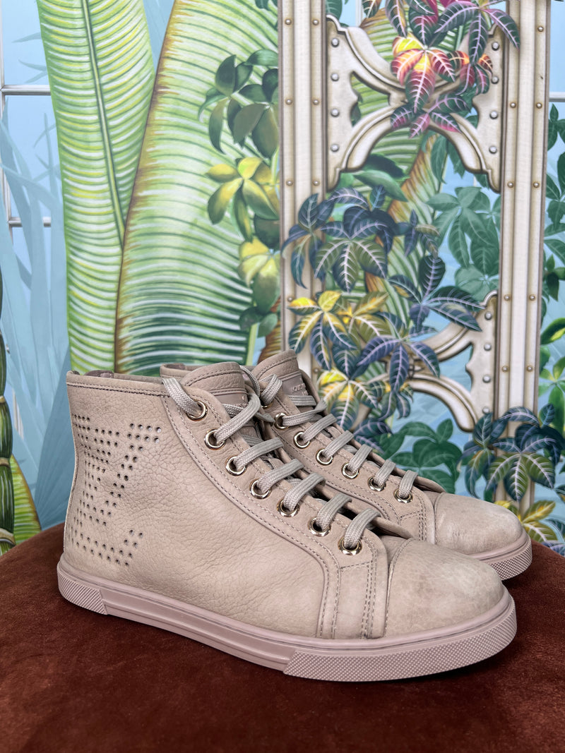 Louis Vuitton nubuck punchy high top sneakers