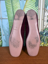 Prada flats suede purple