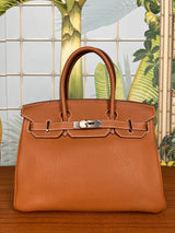 Hermés Birkin 30 gold togo retourne