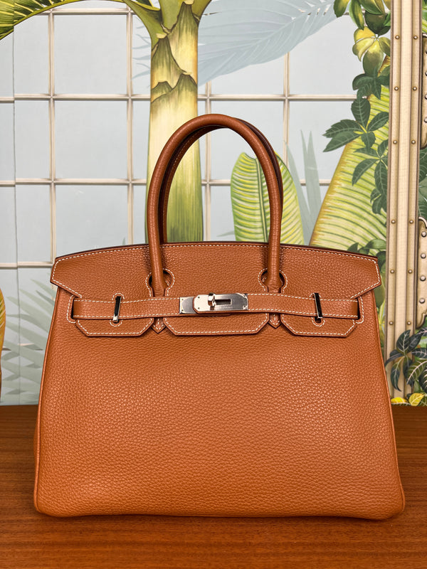 Hermés Birkin 30 gold togo retourne