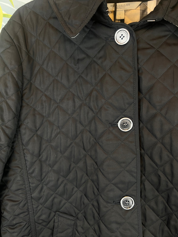 Burberry jacket quilted black