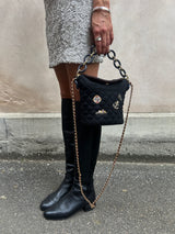 Chanel Paris-Hamburg charms wool bucket bag