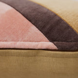 HKliving striped velvet cushion sunkissed
