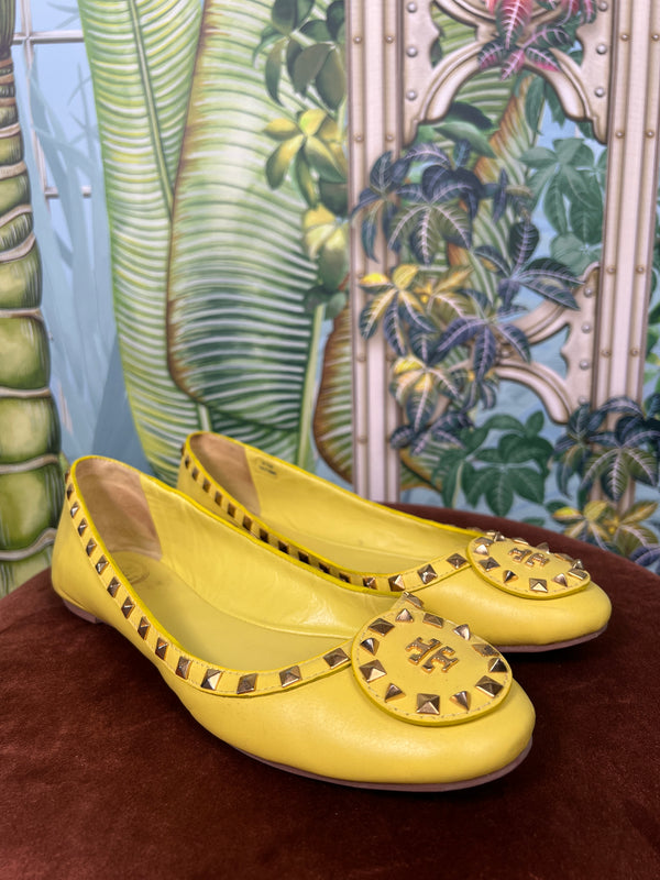 Tory Burch ballet flats yellow