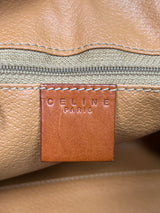 Celine macadam brown canvas Boston bag