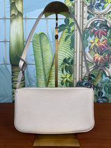 Louis Vuitton epi pochette Accessories ivory