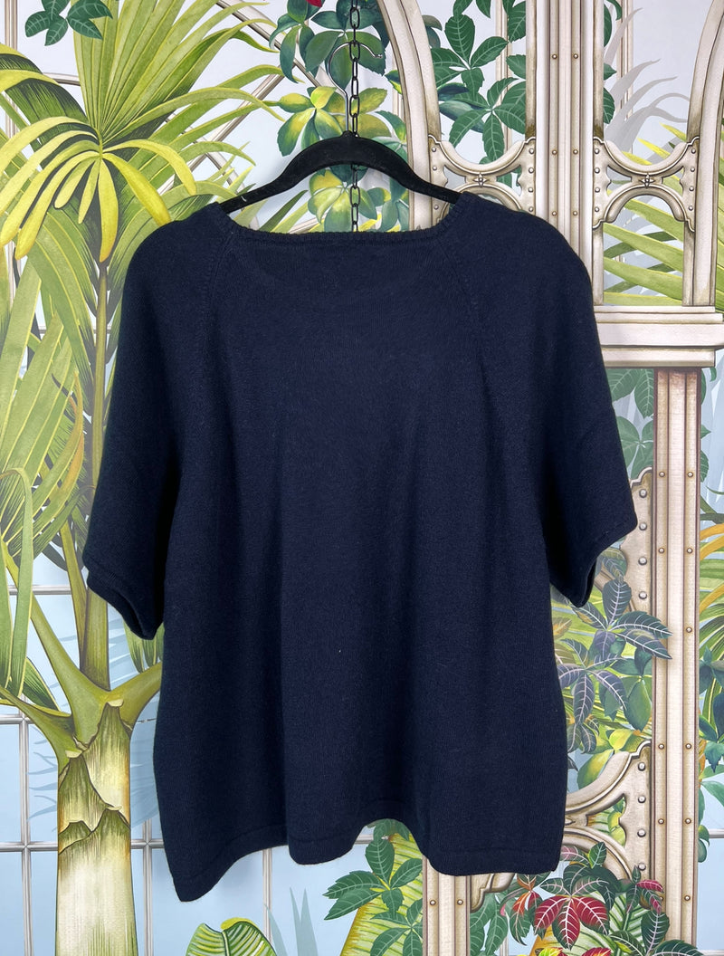 8 Design Sofia cashmere sweater navy blue