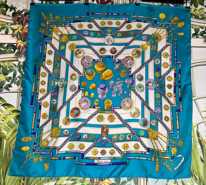 Hermés scarf turquoise