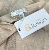 8 design knitted cashmere scarf sandstone