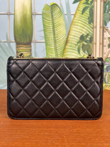 Chanel Trendy CC wallet on chain black