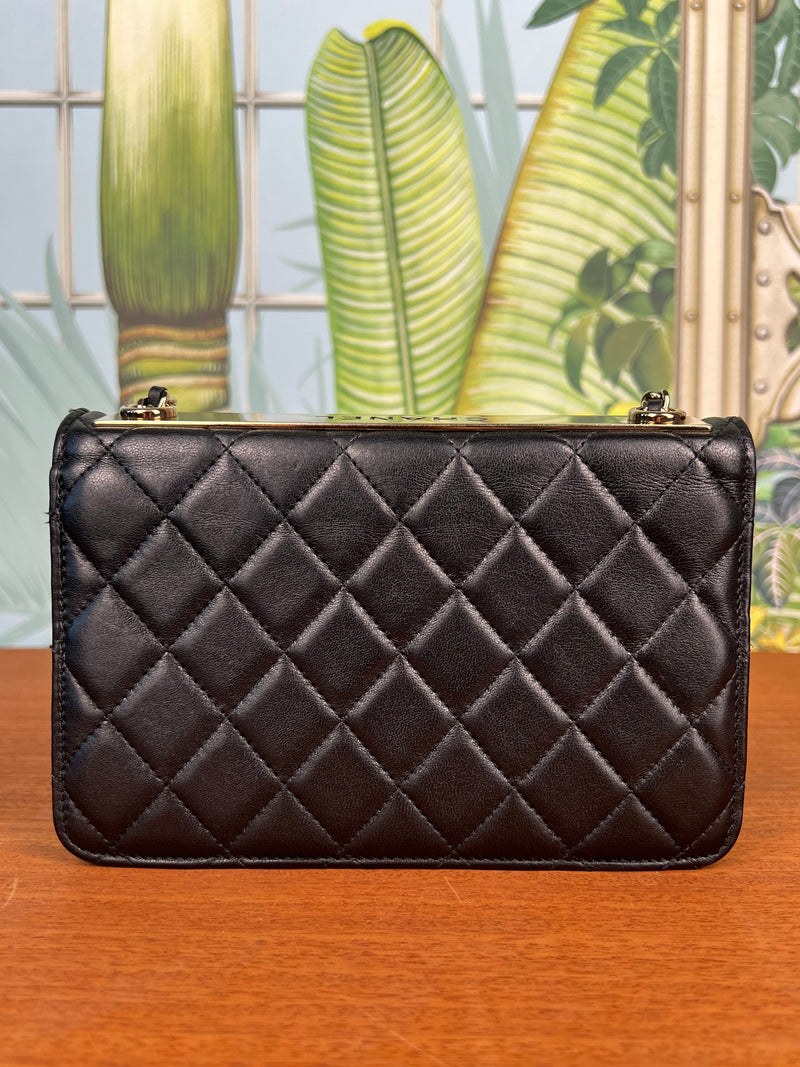 Chanel Trendy CC wallet on chain black