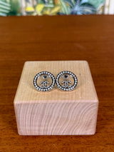 Chanel CC earrings round