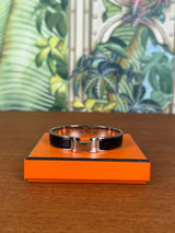 Hermès Clic H Bracelet black/palladium