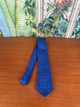 Louis Vuitton tie blue with dots and logo