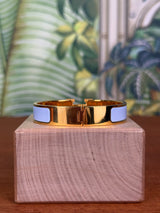 Hermès Clic H Bracelet light blue/gold