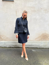 Chanel tweed jacket navy blue 2013 resort Collection - Jardins of Versailles