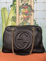 Gucci soho double chain bag