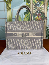 Christian Dior book tote grey medium