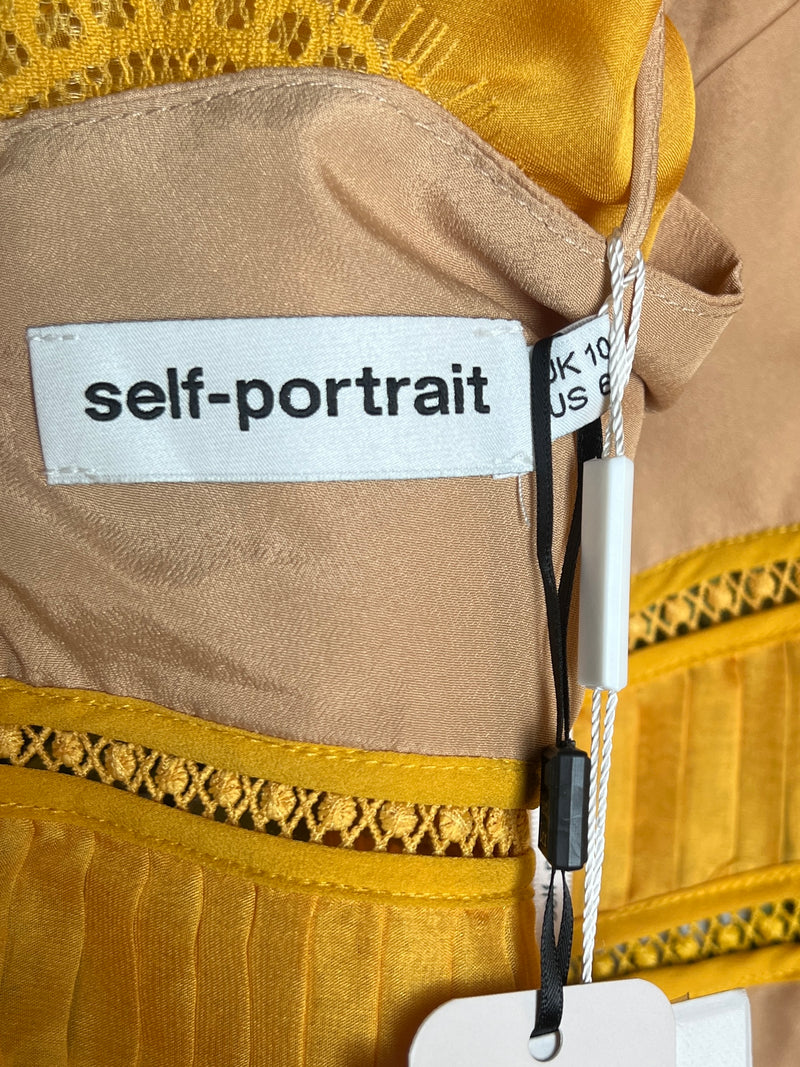 Self portrait dress yellow