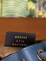 Fendi mon tresor mini bucket bag blue