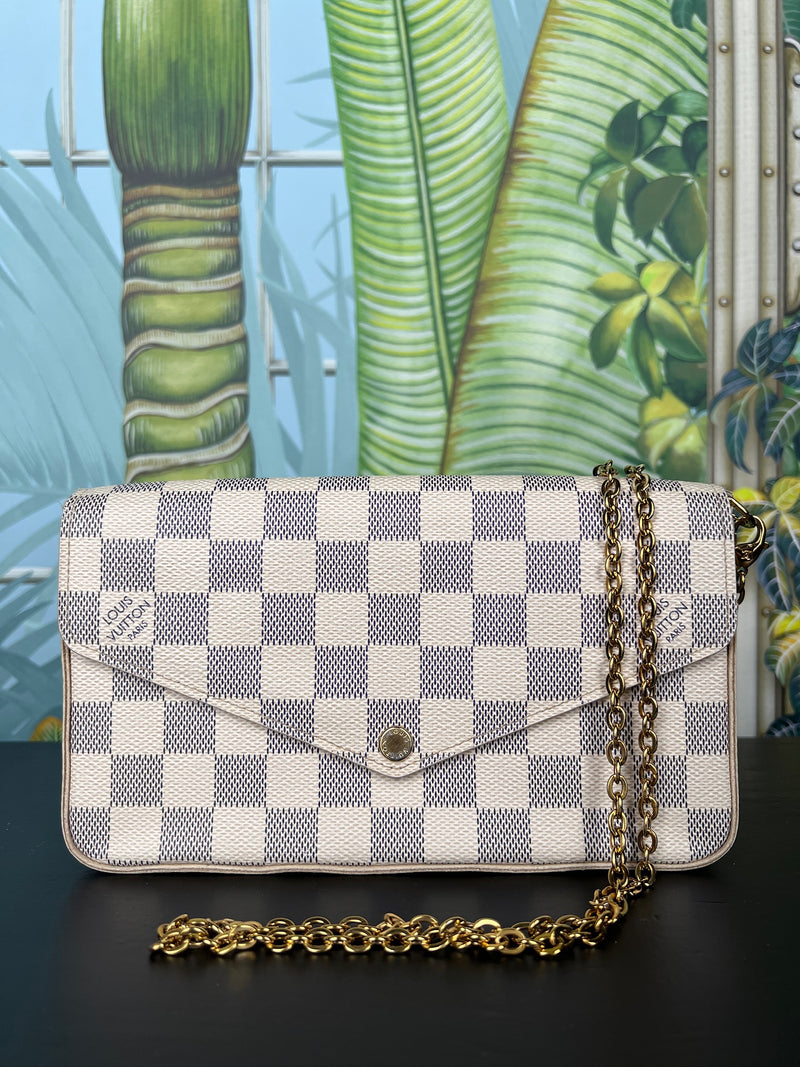 Louis Vuitton Pochette Félicie damier azur – A Piece Lux