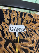 Ganni skirt zebra pattern