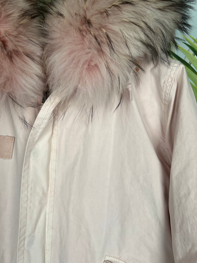 Mr&Mrs fur parka jacket pink