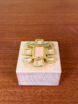 Chanel Gripoix brooch pink, clear