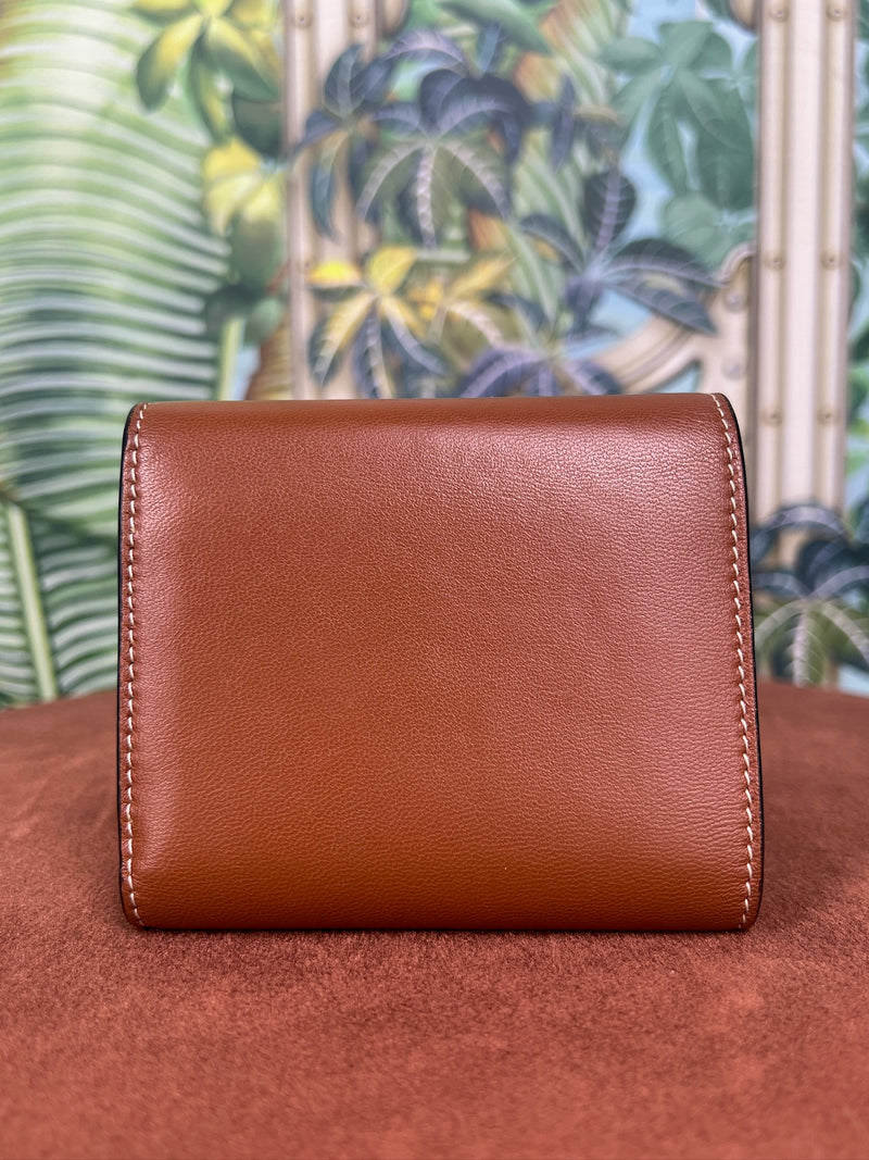 Céline Triumph leather wallet brown