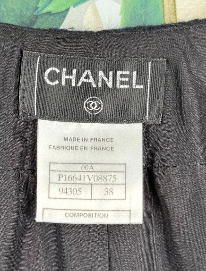 Chanel tweed sporty pants black 2000s fall collection