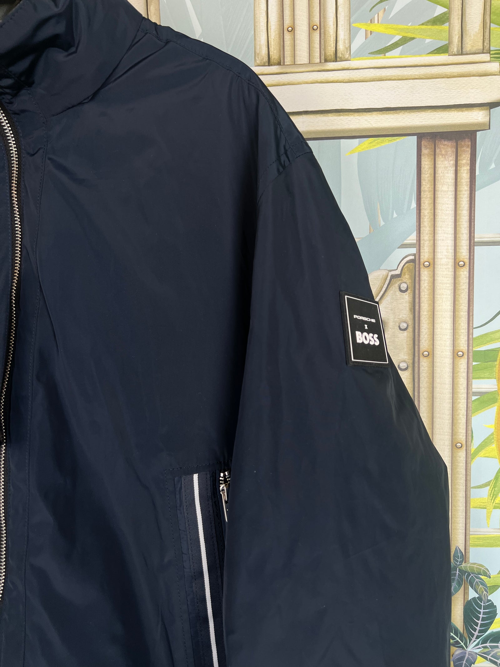 A*u様 BOSS PORSCHE ナイロンジャケット ネイビー Hugo Boss X Porsche jacket man blue – A Piece Lux