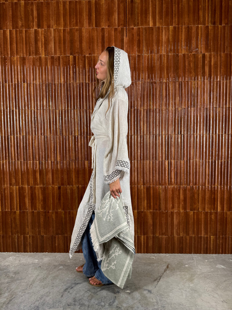 Amca towel corallium green