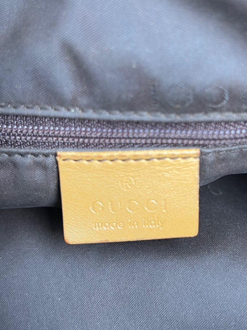 Gucci GG supreme 2Way hobo bag bamboo