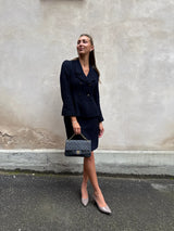 Chanel vintage single Flap Bag black medium/large