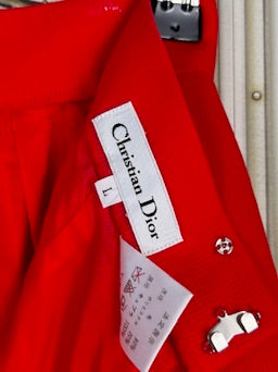 Vintage Christian Dior Set Red