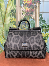 Dolce & Gabbana Sicily bag medium dauphine leopard print