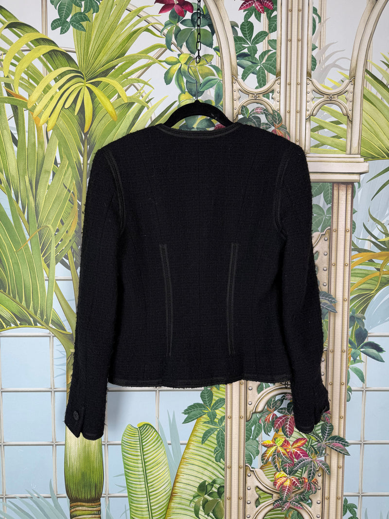 Chanel black tweed blazer 2002’s Cruise Collection
