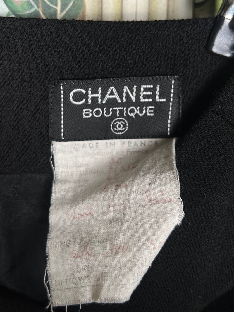 Chanel vintage skirt black