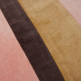 HKliving striped velvet cushion sunkissed
