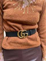 Gucci GG belt black