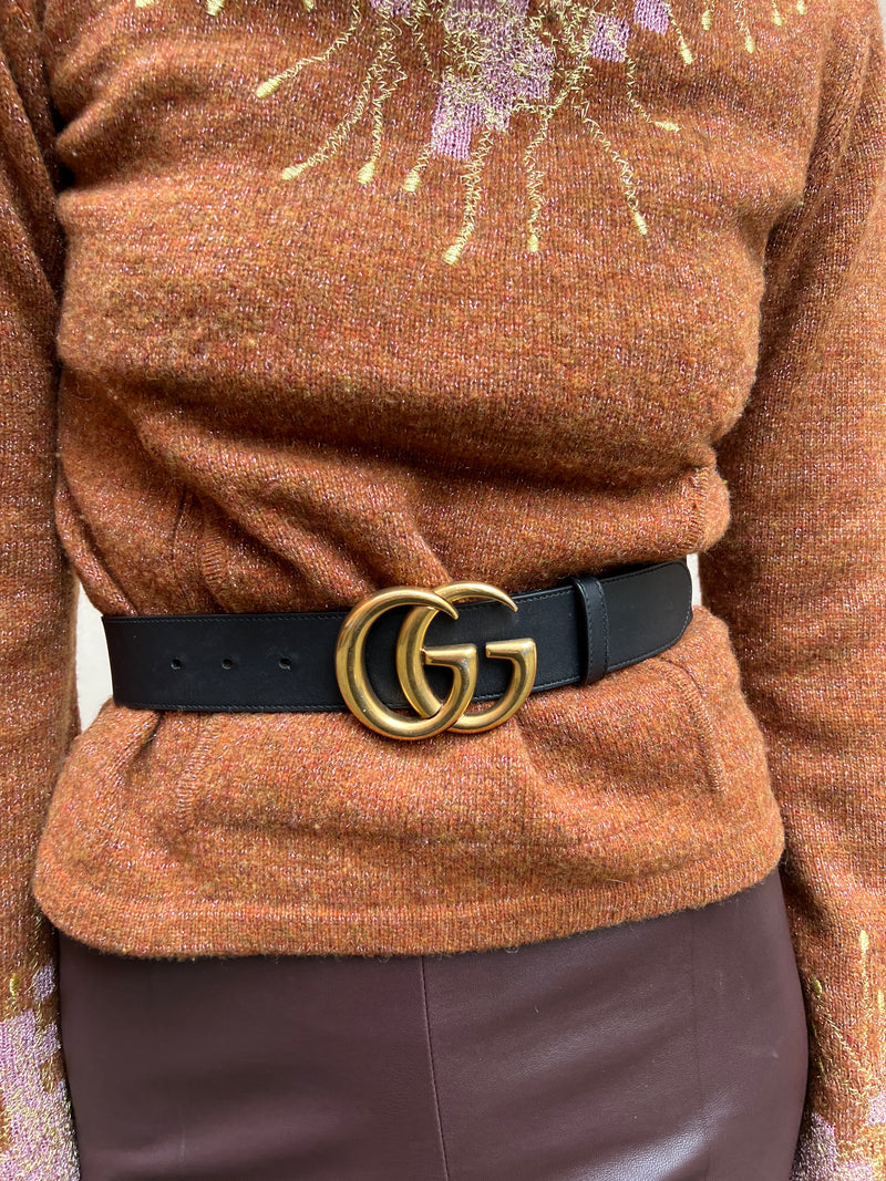 Gucci GG belt black