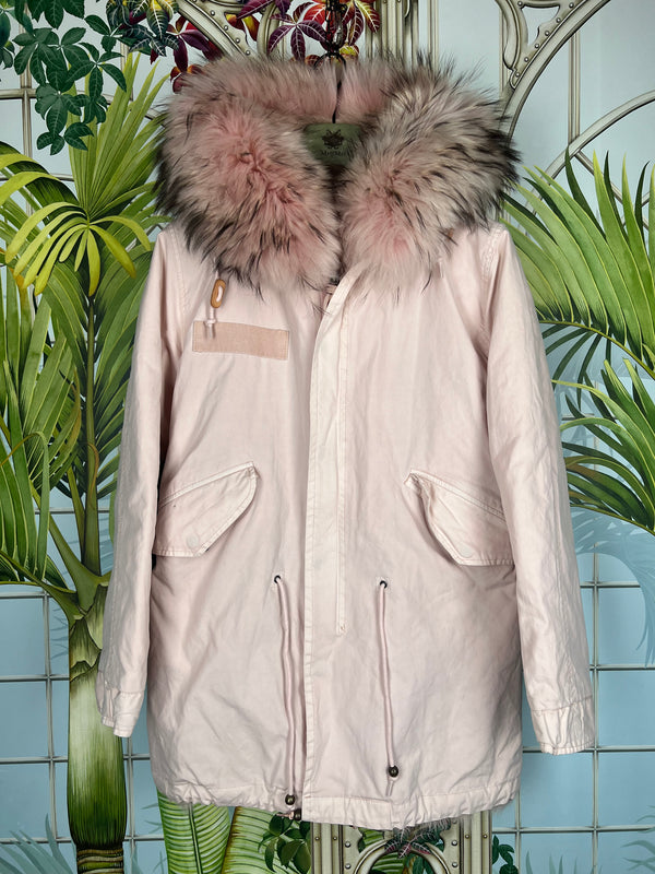 Mr&Mrs fur parka jacket pink