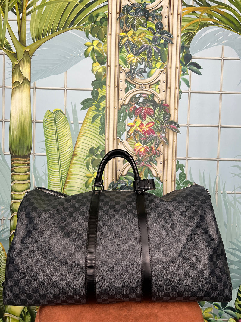 Louis Vuitton keepall 55 bandouliere damier black