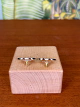 Chanel CC earrings stones