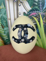 Hand painted ostrich egg XS CC